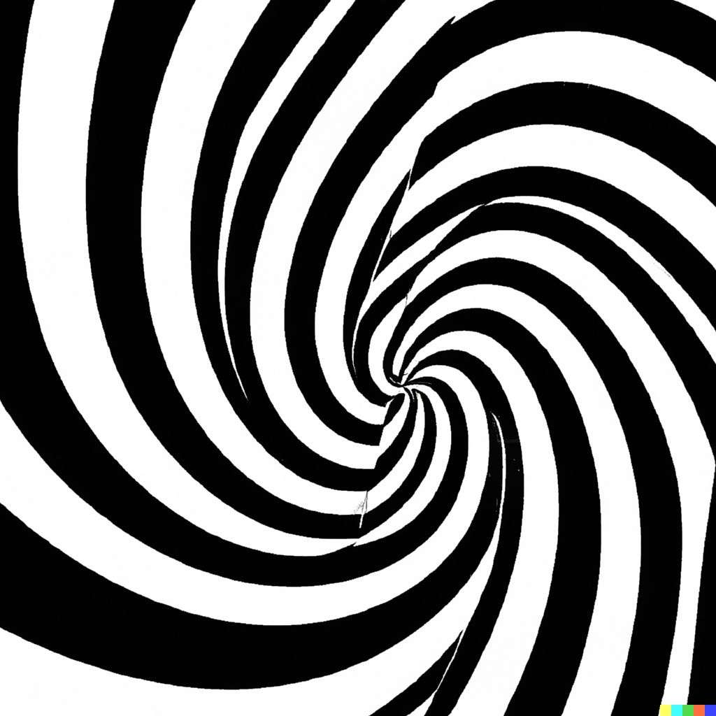 a representation of anxiety, digital art, op art